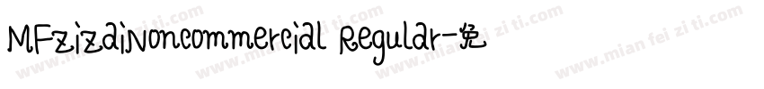 MFZiZaiNoncommercial Regular字体转换